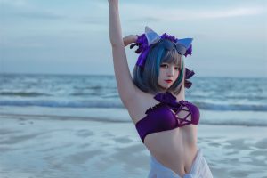 二佐Nisa比叡鲟旗袍柴郡泳装54p