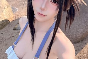 咬一口兔娘2025蒂法泳装海边假日79p